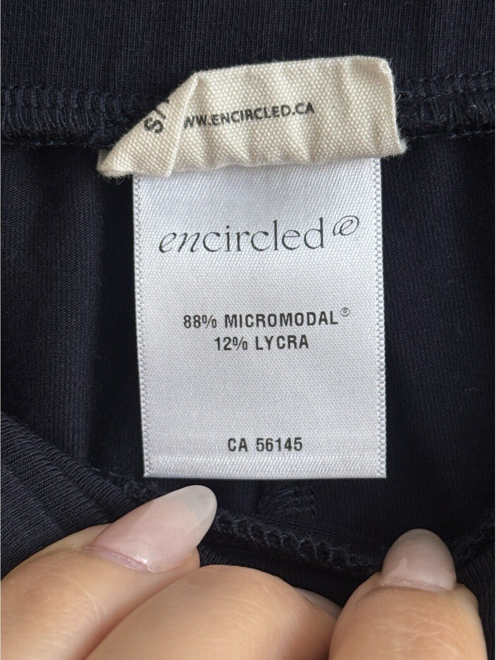 Encircled The Wanderer Slim Leg Pant Navy Blue Micromodal Made In Canada S — image 7 of 8